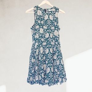 H&M Floral Folk Heritage Printed Frock Dress Small